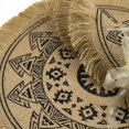 thumbnail image 3 of Dining Table Brown Tassel B CAPASIN Set of 4 Boho Round Placemats for Dining Room Brown Modern Dinner Braided Beige Table and Runner Autumn Circle Kitchen Mat Floor Mat for Placemat, 3 of 5