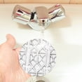 thumbnail image 5 of Multi-Shape Mdf Cork Coaster 4 Pieces Of Anti-Slip, Anti-Wear And Anti-Fouling 3.9in Easy To Clean And Stable Structure White Moroccan Trellis Hand-Drawn Sketch_1 Round Shape, 5 of 7