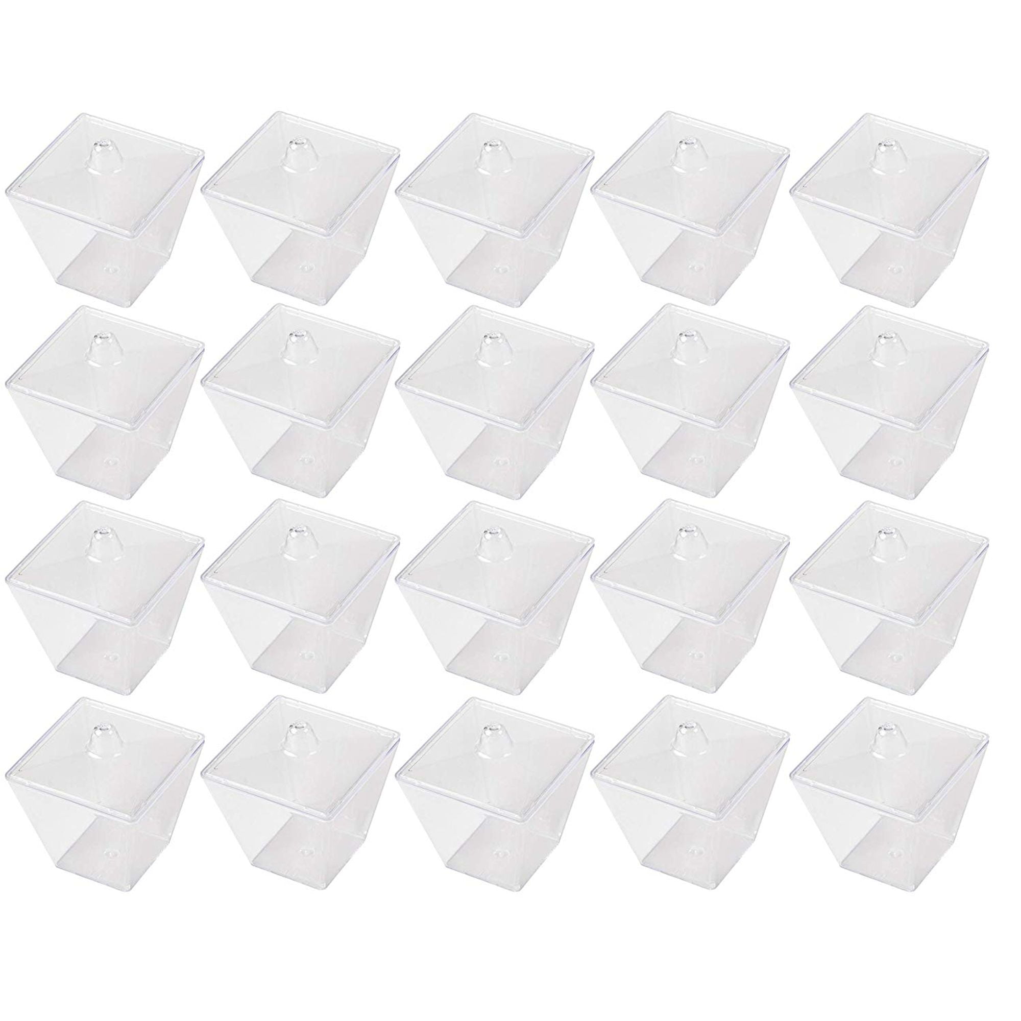 Mini Dessert Cups - 20-Pack Clear Plastic 3.6-Ounce Dessert Shooter