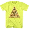 thumbnail image 1 of Def Leppard Leppard Print Neon Yellow Heather Adult T-Shirt, 1 of 1