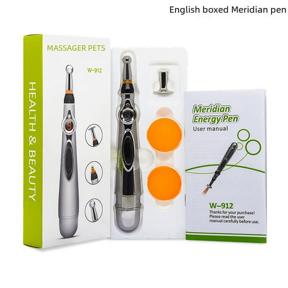 Household Meridian pen physiotherapy instrument massage electronic point pen Meridian pen electronic hot acupuncture meridian-Anointed