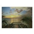 thumbnail image 1 of Ocean Cutting Board, Mediterranean Horizon Seascape from Wooden Terrace Balcony Fences Holiday Life Photo, Decorative Tempered Glass Cutting and Serving Board, Small Size, Multicolor, by Ambesonne, 1 of 1