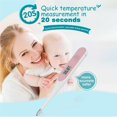 thumbnail image 2 of Termómetro Digital Lcd Para Bebés Termómetro Electrónico Médico Medidor De Temperatura Boca Oral Axilas Para Niños Adultos Kearding AF001030-00, 2 of 5