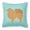 Blue, variant on Carolines Treasures BB3842PW1818 Pomeranian Checkerboard Green Fabric Decorative Pillow