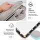 thumbnail image 3 of Funda para computadora portátil Funda protectora para computadora Asa Maletín Bolsa Impermeable, Resistente a los golpes, Forro suave acolchado - Cian, 3 of 5