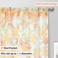 thumbnail image 2 of DriftAway Floral Sheer Curtains for Living Room Yellow Flower Spring Printed Light Filtering Curtain Drapes for Bedroom 84 Inches Long 4 Panels Set Rod Pocket Window Treatments Modern Elegant Curtain, 2 of 5