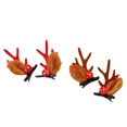 thumbnail image 3 of Lote de 2 pinzas navideñas para el pelo para mujeres y niñas, con forma de asta de ciervo, horquillas para el pelo, pasadores de Año Nuevo para niños, accesorios para el cabello, joyería., 3 of 3