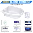 thumbnail image 2 of Ionic Detox Foot Bath Tub Basin with Waved Handle for All Detox Machines - Premium ABS Plastic, Deep Soaking for Foot, 2 of 6