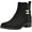 BLACK, variant on Tommy Hilfiger Imiera Black Round Toe Pull On Zip Closure Fashion Ankle Boots (BLACK, 5)