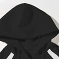 thumbnail image 4 of BXINGOHAI Men's Full Zip Hoodie Sweatshirt with Pockets Big and Tall Long Sleeve Hooded Sweatshirts Jogger Workouts Jackets Today Sales Black,XXXXL, 4 of 5