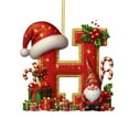 thumbnail image 2 of 26 Letter Ornaments for Christmas Tree Decoration -Xmas Alphabet for Christmas Initial Ornament 2026, Personalized Hanging Pendant -, DIY Craft Ornaments,Original Gifts for Family Friends(H), 2 of 5