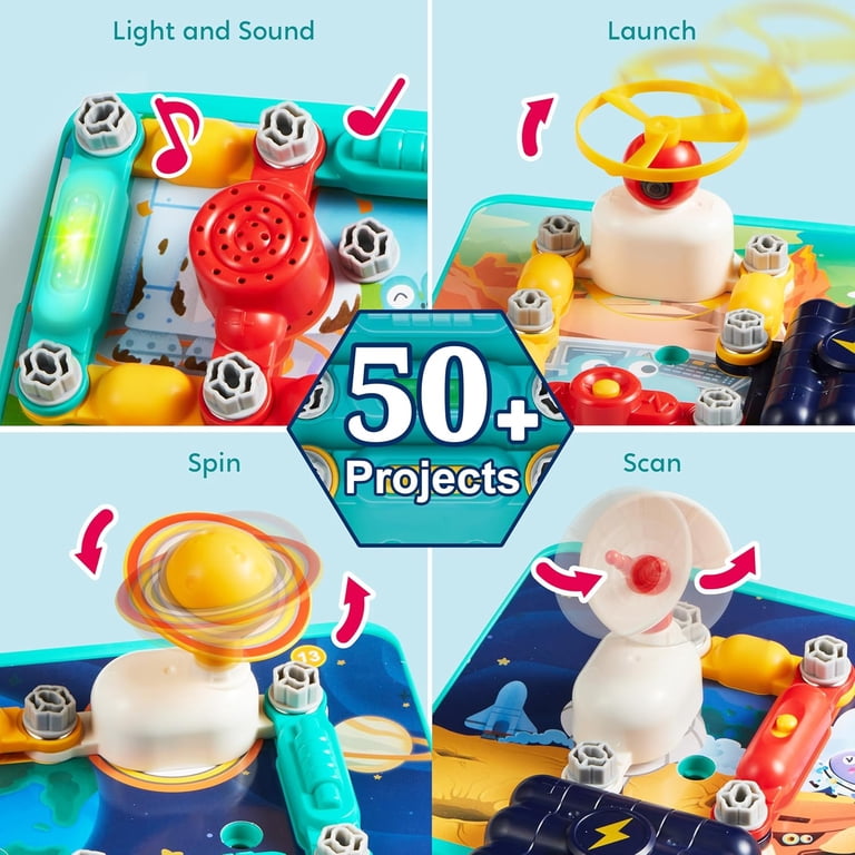 Klever Kits, Electronic Circuits Toy, 50+ Projects, Space-Themed