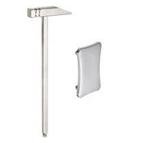 Uxcell Double Face Small Steel Hammer 6" Square Dual Head Multifunctional Hard Head Mallet with Steel Plate, Silver Tone