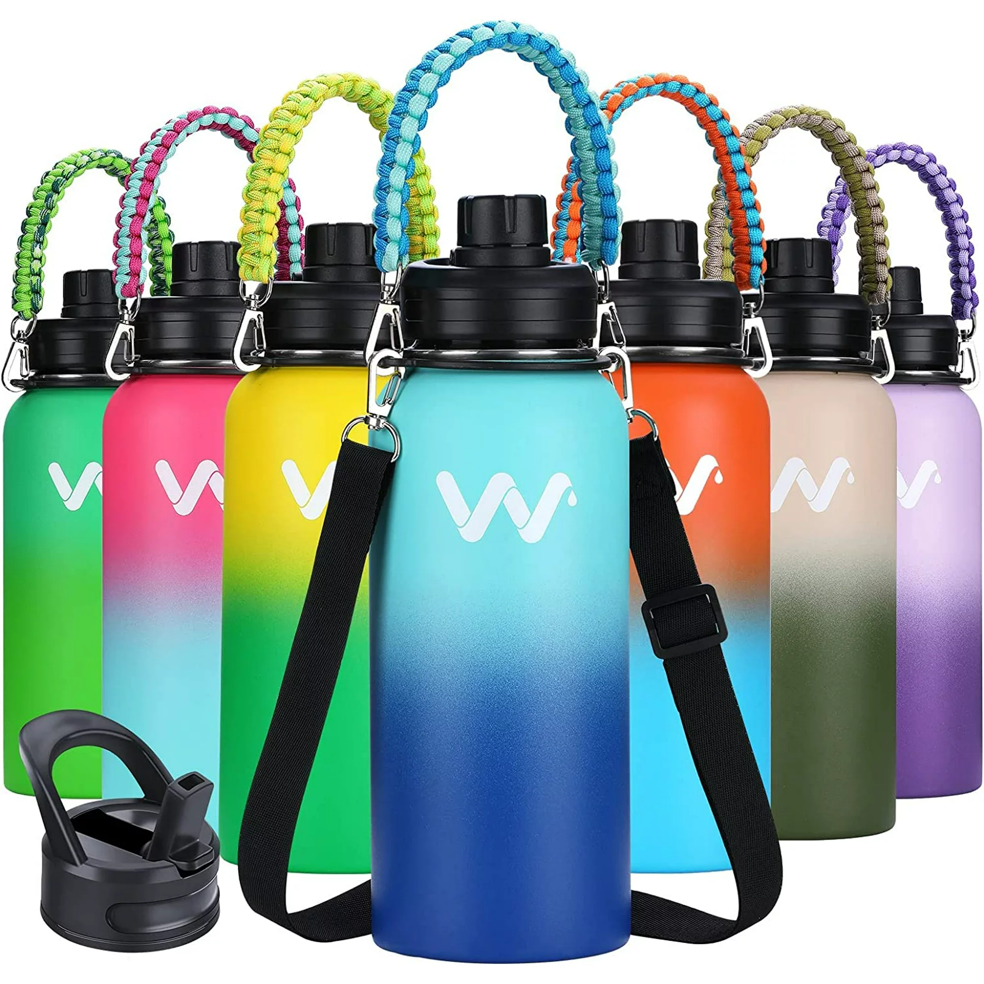 BOTTLE BOTTLE Insulated Water Bottle for Sports with Straw,2 lids,18oz 3IN1  Water Bottles for Slim C…See more BOTTLE BOTTLE Insulated Water Bottle for