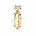 thumbnail image 5 of 1.50 TCW Lab Grown Diamond Princess Cut Twisted Engagement Ring 14K Yellow Gold, 5 of 5