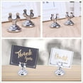 thumbnail image 3 of GOOHOCHY 4 Pcs Support de Menu en Acier Inoxydable pour Restaurant Usage Décoratif, 3 of 8