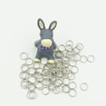 thumbnail image 3 of 500Pcs 10MM Open Rings Jewelry Accessories Round Shape Double Circle Close Rings DIY Jewelry Making Materials Set for Earrings (Silver), 3 of 8