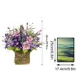 thumbnail image 6 of BOSCEAE Purple Lavender Basket Garland, Simulation Flower Door Hanging for Lovers & Mother's Day Gift, Realistic Faux Floral Scene Decoration, 6 of 6