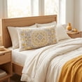 thumbnail image 2 of Unique Bargains 2 Pcs Cotton Cooling Envelope Closure Comfortable Pillowcase Yellow C, 2 of 5