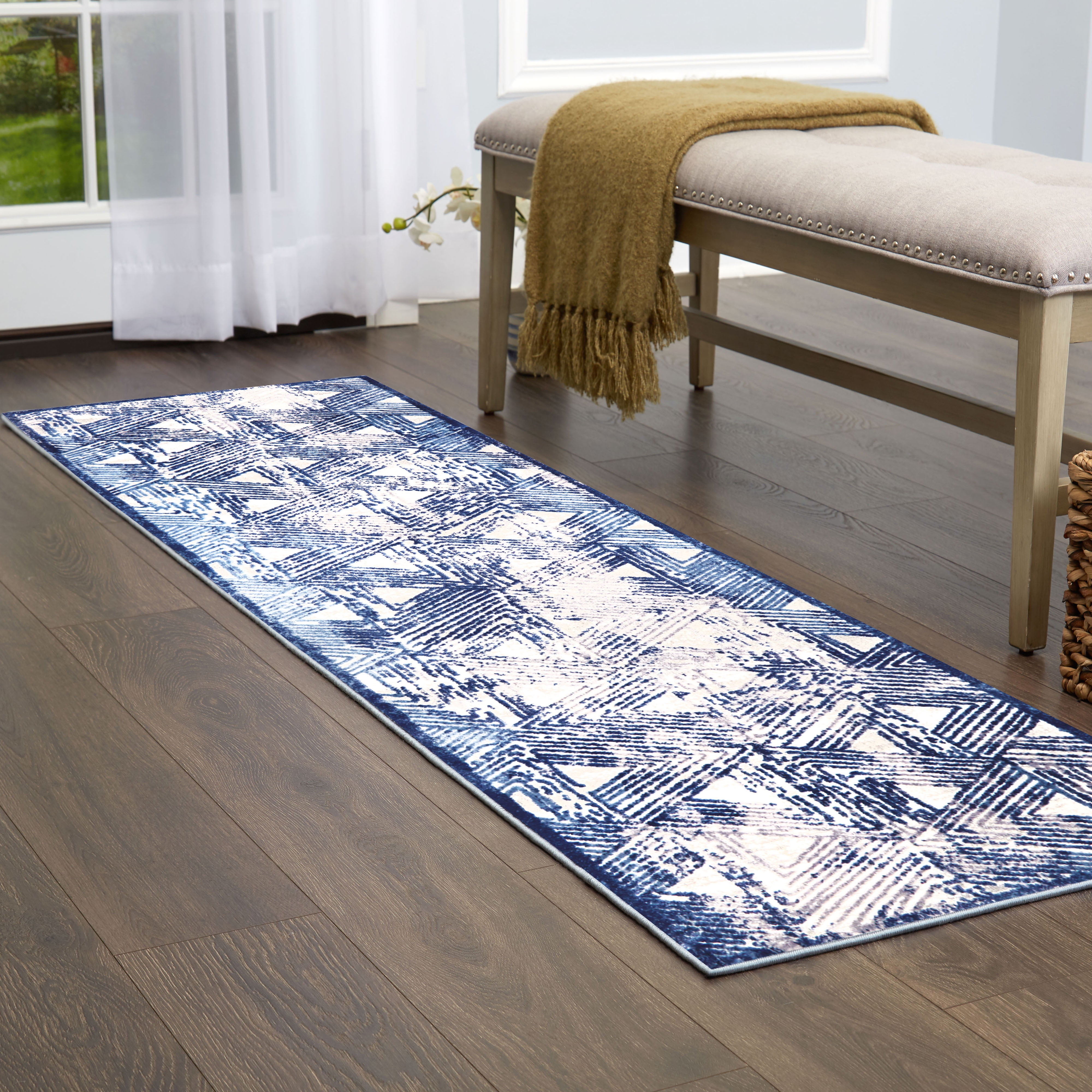 Nicole Miller Kenmare Carolina Runner Area Rug 2'2"x7'2", Distressed