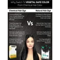 thumbnail image 3 of Vegetal Safe Color, Hair Color for Unisex, 100g - Soft Black (Pack of 2), 3 of 6