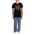thumbnail image 4 of CafePress - Feb 29 Birthday Pajamas - Women's Short Sleeve Print T-Shirt and Pants Dark Cotton Pajama Set, 4 of 7