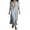 01-Blue982, variant on Women's Open Front Maxi Shirt Dress Turn Down Collar Split Beach Long Dress