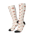 thumbnail image 2 of Daiia Sports Socks Mushroom Printed Novelty Crew Socks for Men Women Knee High Socks Cotton Socks Soft & Breathable Support Unisex Socks, 2 of 9