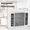 thumbnail image 1 of Termómetros De Refrigerador Termómetro digital inalámbrico para refrigerador interior y exterior con pantalla de sensor de 2 piezas, 1 of 5