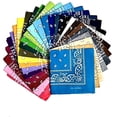thumbnail image 1 of 24 Pieces Bandana Headscarf Neckerchief Nicki Scarf Biker Scarf Motorcycle Scarf Different. Colors Paisley Pattern, Random Color, 1 of 4