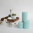 thumbnail image 6 of CANDWAX 3x8 Pillar Candle Set of 2 - Decorative Rustic Candles Unscented and No Drip Candles - Ideal as Wedding Candles or Large Candles for Home Interior - Light Gray Candles, 6 of 79