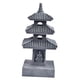 thumbnail image 5 of Estatua de jardín con forma de pagoda solar, ideal como porche, patio o patio exterior, ideal como regalo o decoración para balcón. Gris oscuro, 5 of 9