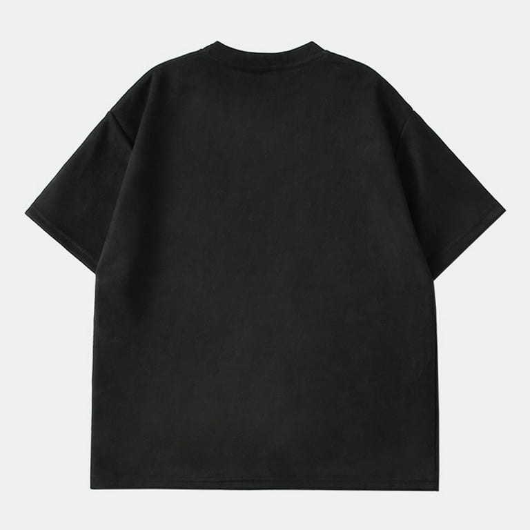 ZCFZJW Mens Cotton T-Shirts Pure Color Summer Short Sleeve Round