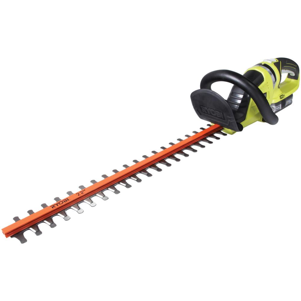 18-Volt Lithium-Ion Cordless Battery Hedge Trimmer RYOBI ONE 22 in Tool Only 