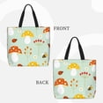 thumbnail image 2 of Pofeuu Mushroom Bee Print Tote Bag for Women,Hobo HandBags with Zipper,Large Capacity Casual Shoulder Handbags with Inner Pockets, 2 of 7
