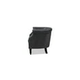 thumbnail image 3 of Baxton Studio Renessa Grey Velvet and Dark Brown Finished Wood Armchair, 3 of 7