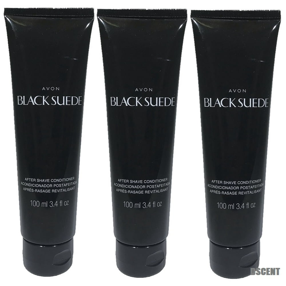 Avon 3PCK Avon Black Suede Alcohol Free With Aloe After Shave