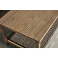 thumbnail image 3 of AE Outdoor Brookside 4-Piece Wicker Steel Outdoor Conversation Set w/ Gray Cushions Patio Furniture, 3 of 8