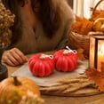 thumbnail image 7 of Tyidzon 2 Pcs Fall Pumpkin Scented Candles Soft Macaron Handmade Ambient Candles for Home Table Bedroom Bathroom Party Thanksgiving Decorations, 7 of 7