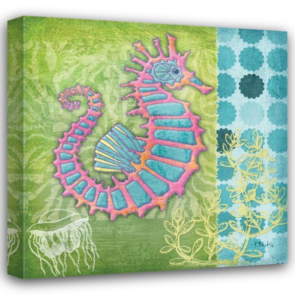 Paul Brent 36x36 Gallery Wrapped Canvas Wall Art Titled - Fantasy Reef IV