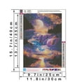 thumbnail image 4 of DIY 5D Diamond Art Kits for Adults Beiginner, Moon Waterfall Diamond Art Kits for Home Wall Decor 12 x 16 Inch, 4 of 6