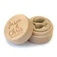 thumbnail image 4 of Wedding Wood Ring Box, 4 of 7