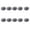 Black, variant on 10Pcs Unpainted Miniature Hat Light Weight Small Fabric Hat for Handmade Art Craft Wedding Christmas Party Decoration