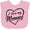 AD-Pink, variant on Inktastic I Love My Mommy in Black Chalk Heart Boys or Girls Baby Bib