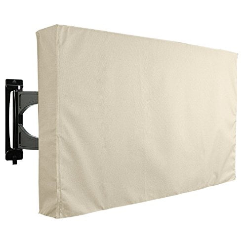 KHOMO GEAR Outdoor TV Cover - SAHARA Series - Universal Weatherproof Protector For 30 - 32 Inch TV - Fits Most Mounts & Brackets