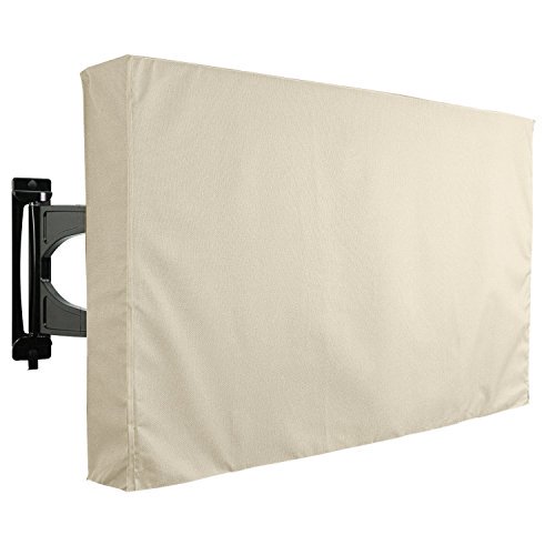 KHOMO GEAR Outdoor TV Cover - SAHARA Series - Universal Weatherproof Protector For 30 - 32 Inch TV - Fits Most Mounts & Brackets