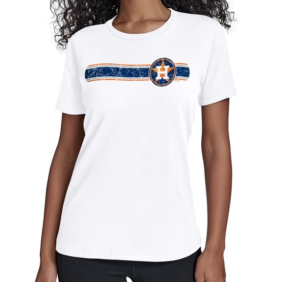Women's Starter  White Houston Astros Team Stripe T-Shirt