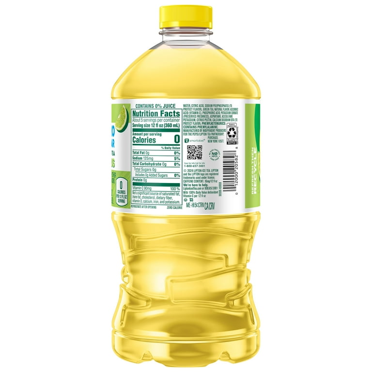 Lipton Diet Green Tea Citrus Iced Tea, 64 fl oz Bottle, Refreshing