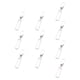 thumbnail image 5 of 20x Metal Zipper Heads Fasteners Zip Pulls for Jackets Clothes Luggage Zulema Tiradores de cremallera, 5 of 8