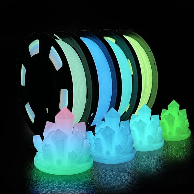 Paquete de filamentos para impresora 3D IsanMate Glow in The Dark PLA de 1,75 mm